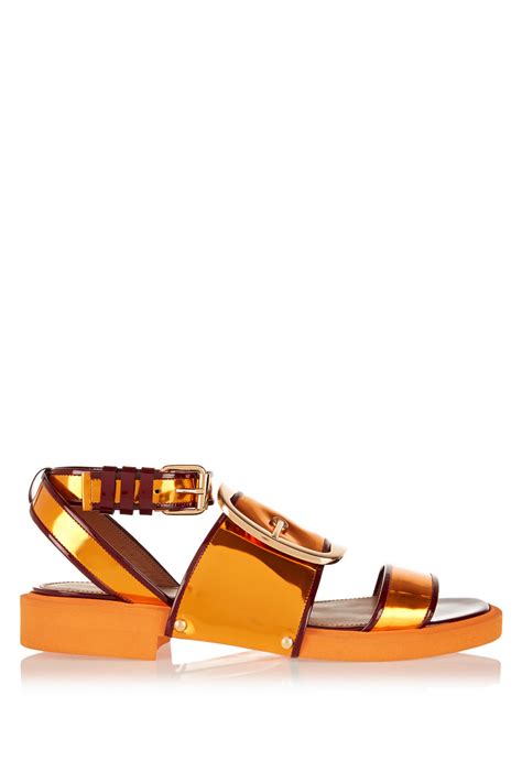 orange givenchy chain sandals|givenchy slippers women.